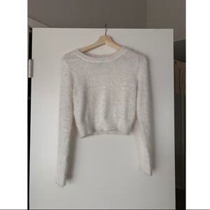 White Fuzzy Sweater